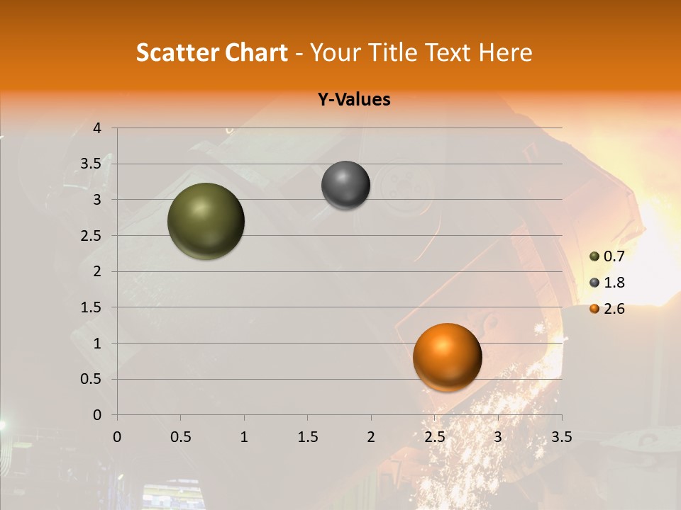 Metal Processing Steel Flower PowerPoint Template