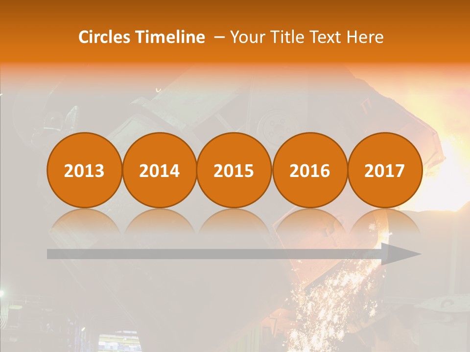 Metal Processing Steel Flower PowerPoint Template