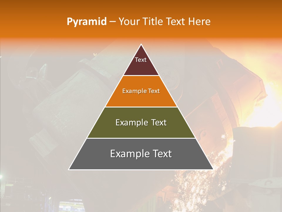 Metal Processing Steel Flower PowerPoint Template