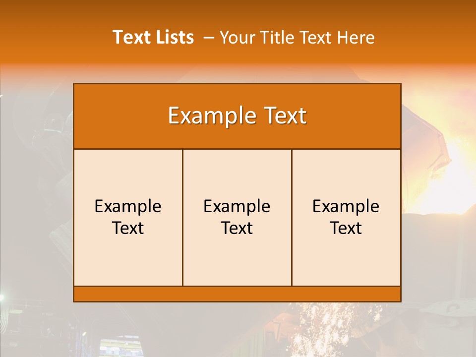 Metal Processing Steel Flower PowerPoint Template