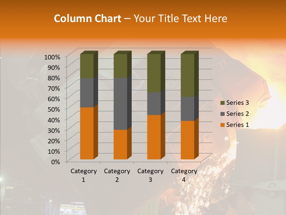 Metal Processing Steel Flower PowerPoint Template