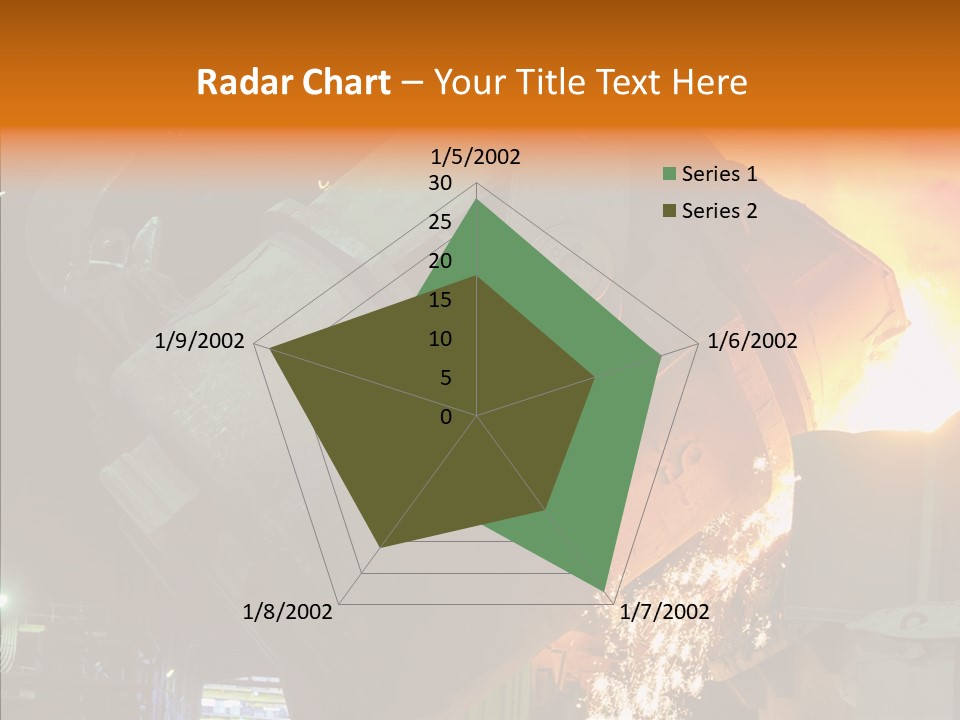Metal Processing Steel Flower PowerPoint Template