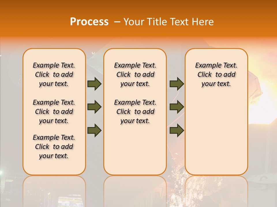 Metal Processing Steel Flower PowerPoint Template