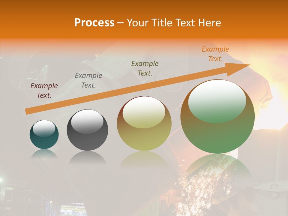 Metal Processing Steel Flower PowerPoint Template
