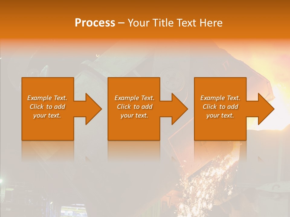 Metal Processing Steel Flower PowerPoint Template