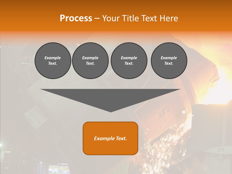 Metal Processing Steel Flower PowerPoint Template