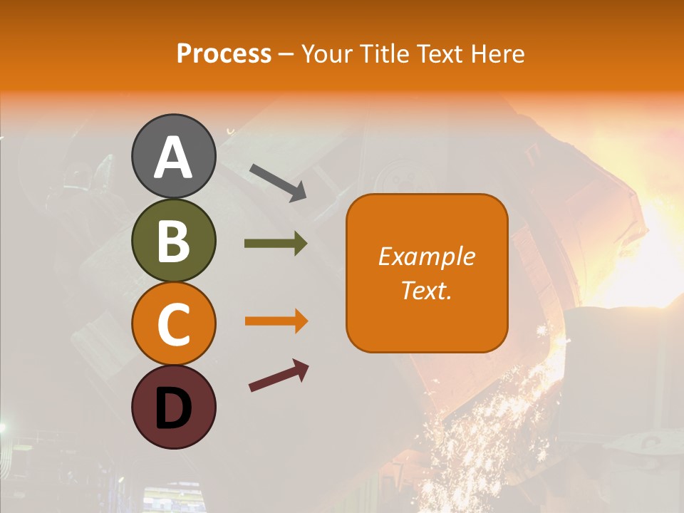 Metal Processing Steel Flower PowerPoint Template