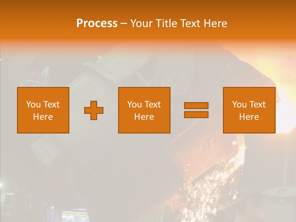 Metal Processing Steel Flower PowerPoint Template