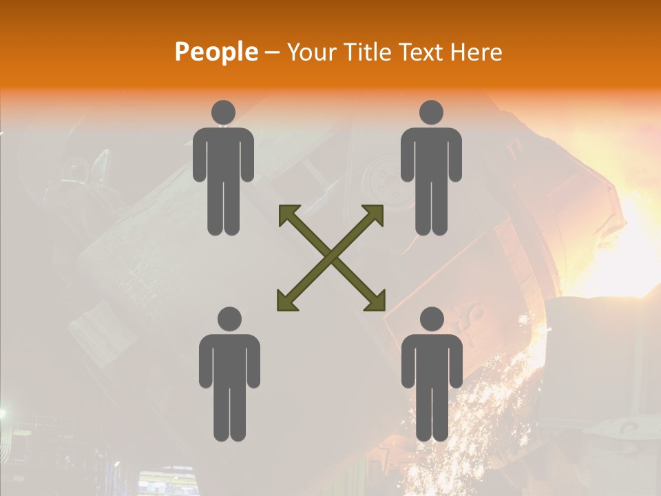 Metal Processing Steel Flower PowerPoint Template