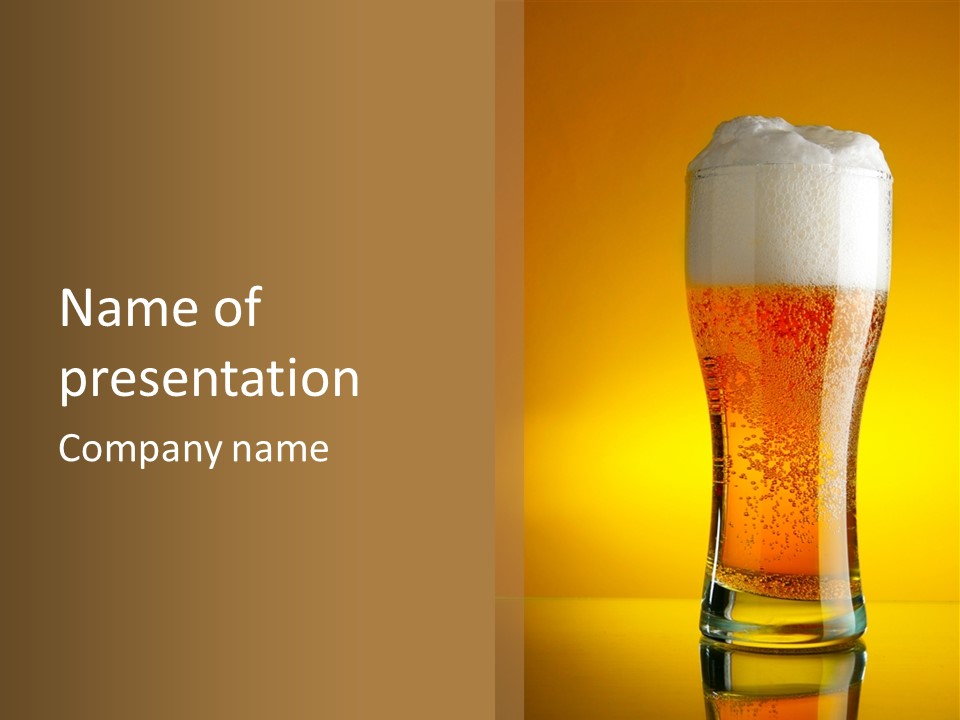 Amber Full Close Up PowerPoint Template