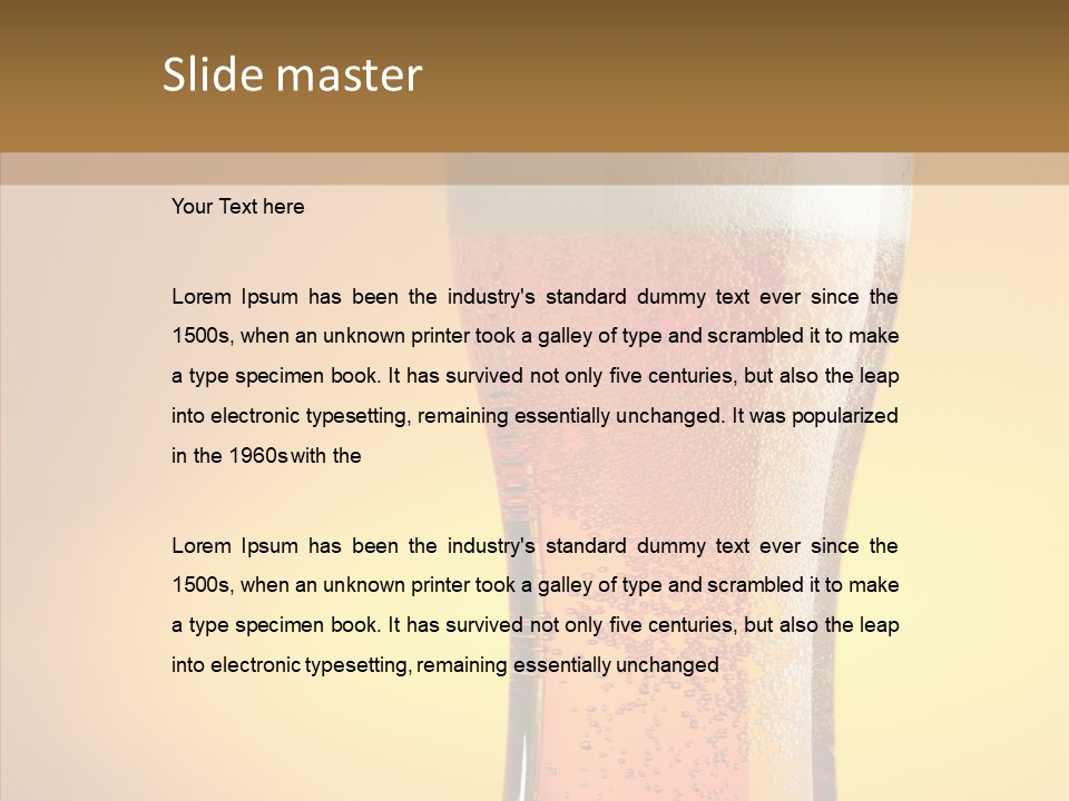 Amber Full Close Up PowerPoint Template
