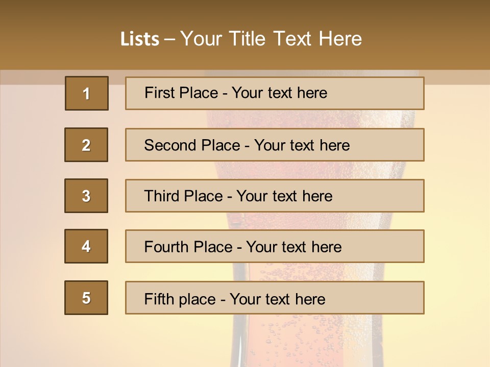 Amber Full Close Up PowerPoint Template