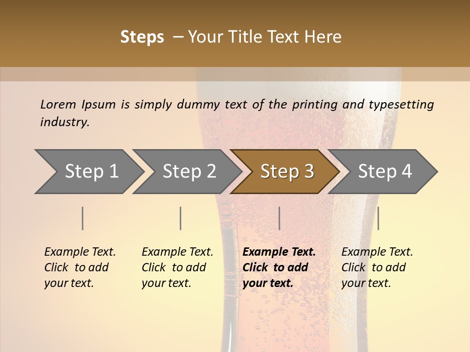 Amber Full Close Up PowerPoint Template