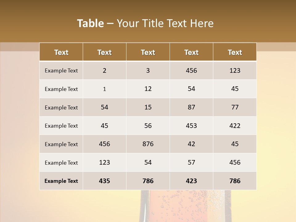Amber Full Close Up PowerPoint Template