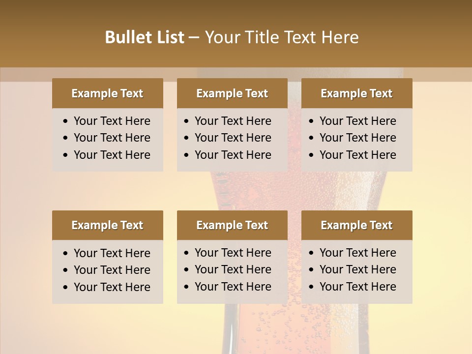 Amber Full Close Up PowerPoint Template