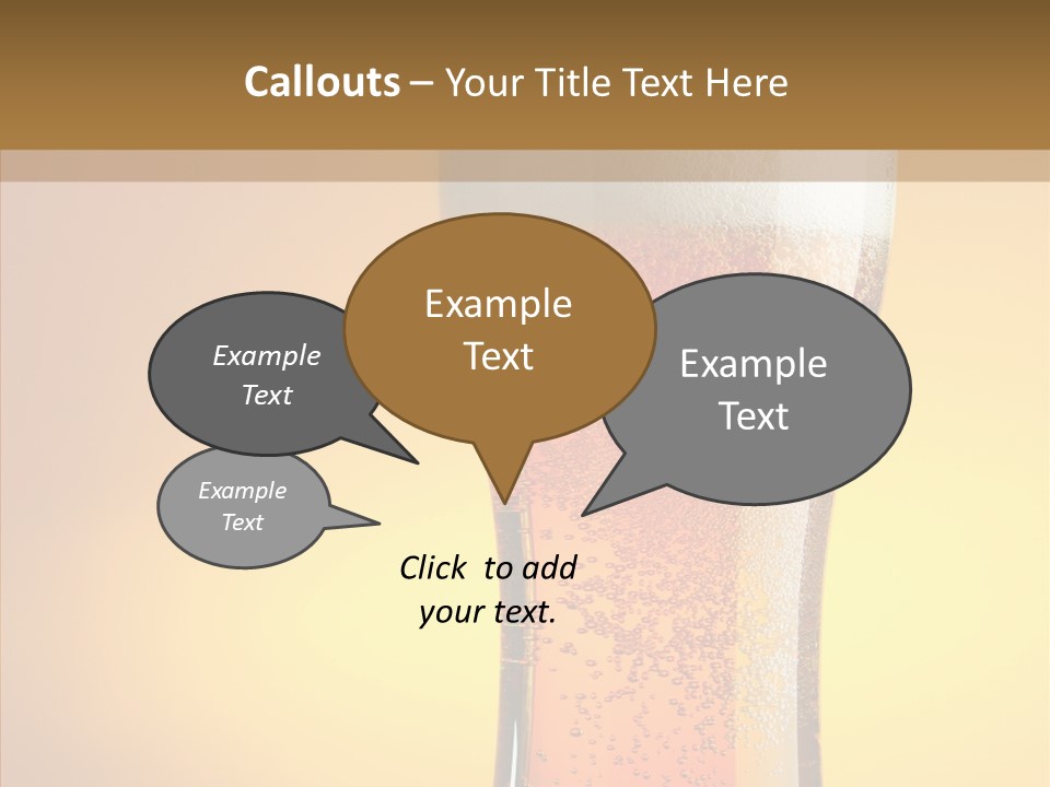 Amber Full Close Up PowerPoint Template