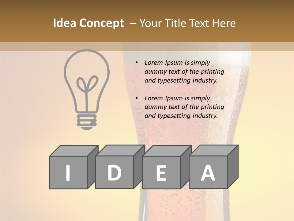 Amber Full Close Up PowerPoint Template