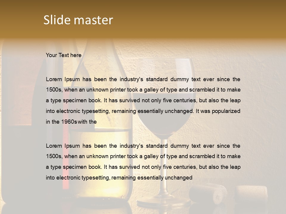 Life Drink Still Life PowerPoint Template