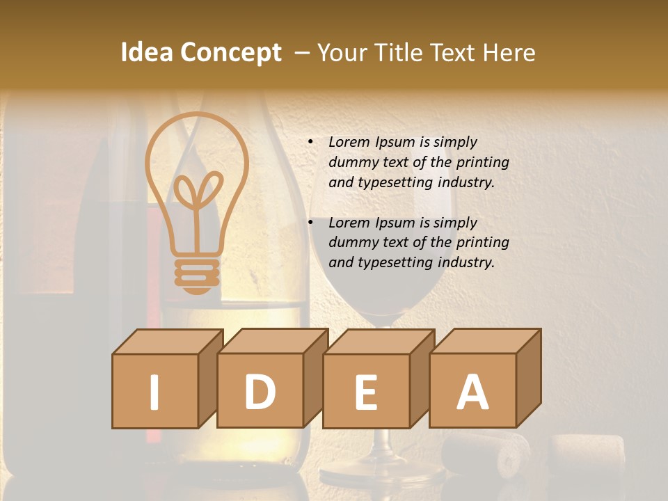 Life Drink Still Life PowerPoint Template