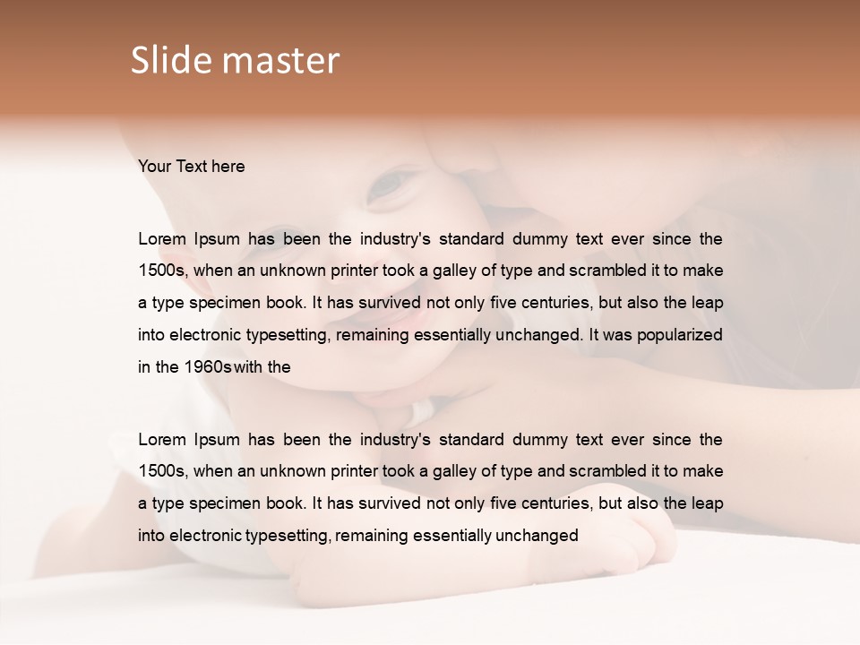 Holding Child Beautiful PowerPoint Template