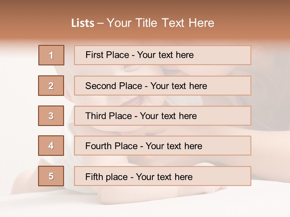 Holding Child Beautiful PowerPoint Template