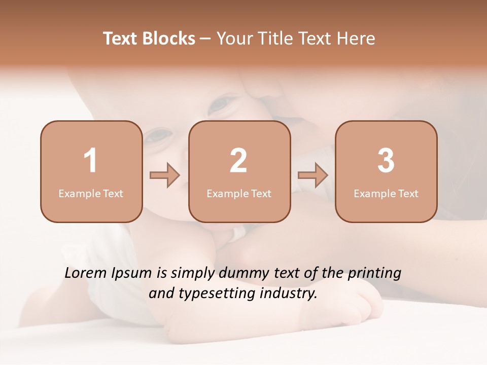 Holding Child Beautiful PowerPoint Template