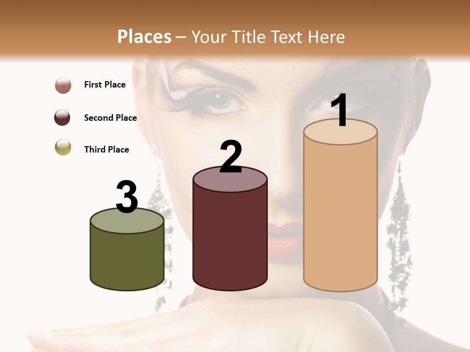 Creative Lips Body Art PowerPoint Template