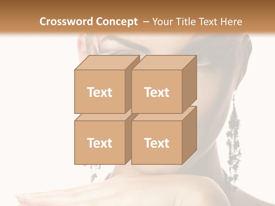 Creative Lips Body Art PowerPoint Template