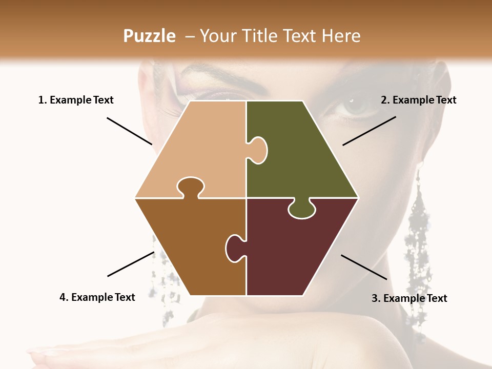 Creative Lips Body Art PowerPoint Template