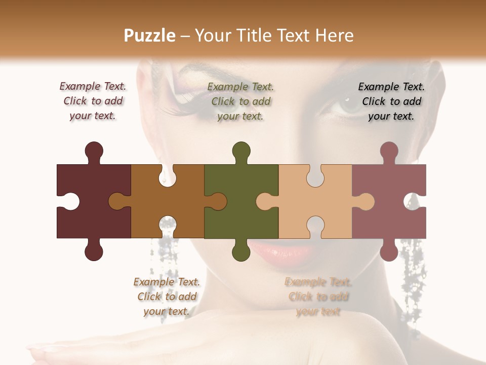 Creative Lips Body Art PowerPoint Template