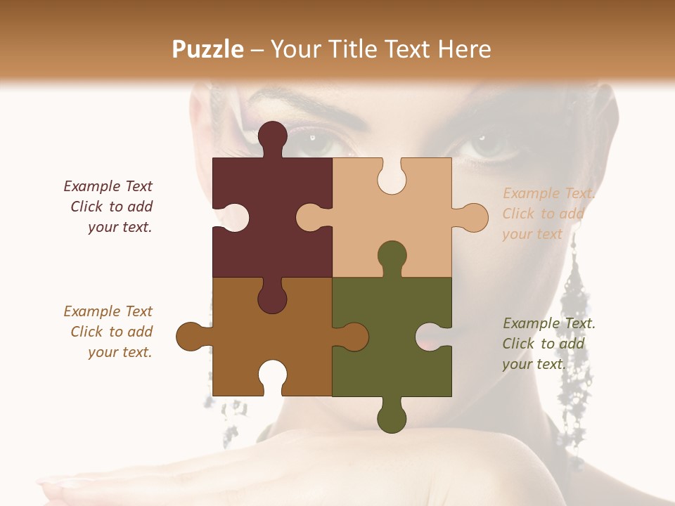 Creative Lips Body Art PowerPoint Template