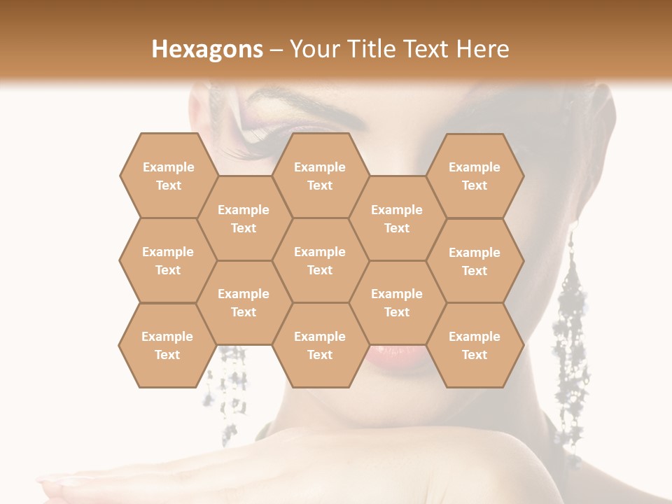 Creative Lips Body Art PowerPoint Template