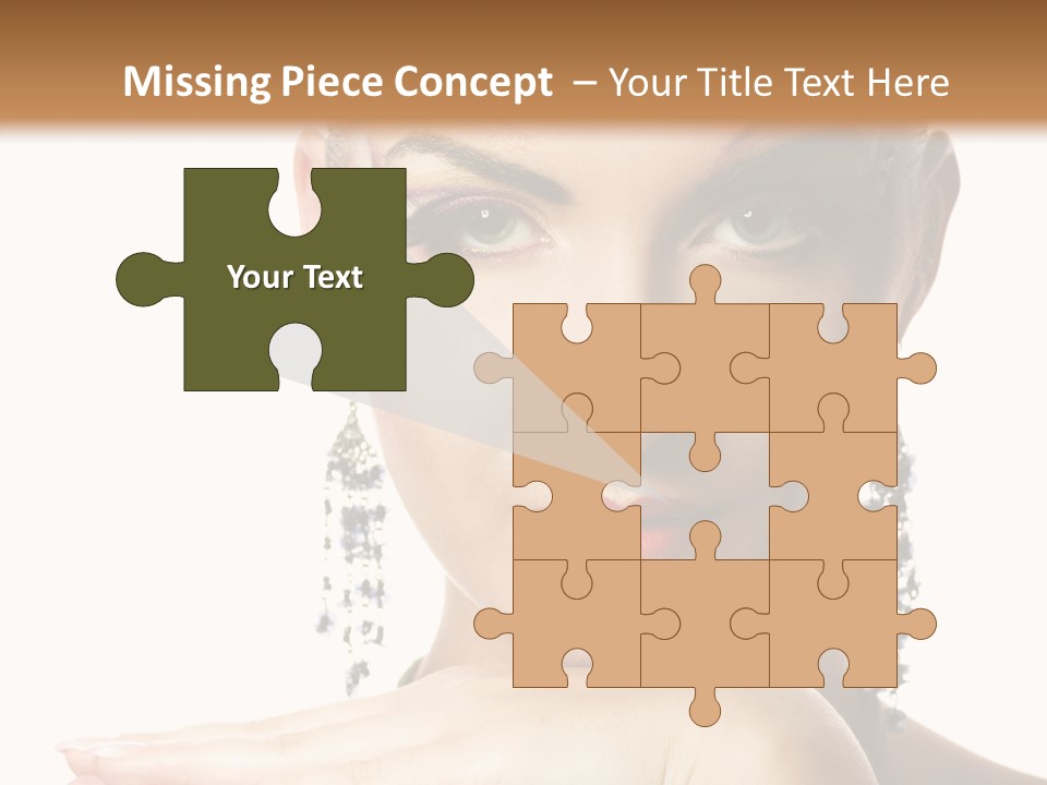 Creative Lips Body Art PowerPoint Template