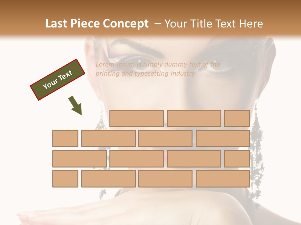 Creative Lips Body Art PowerPoint Template