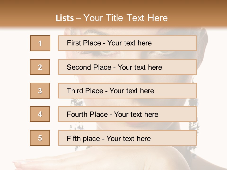 Creative Lips Body Art PowerPoint Template