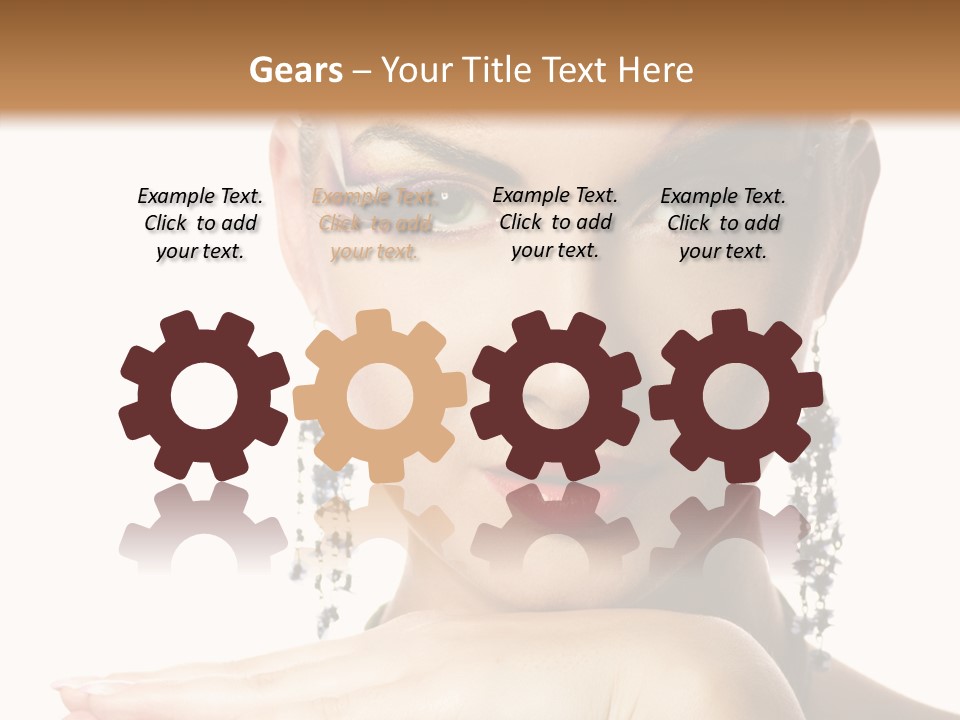 Creative Lips Body Art PowerPoint Template