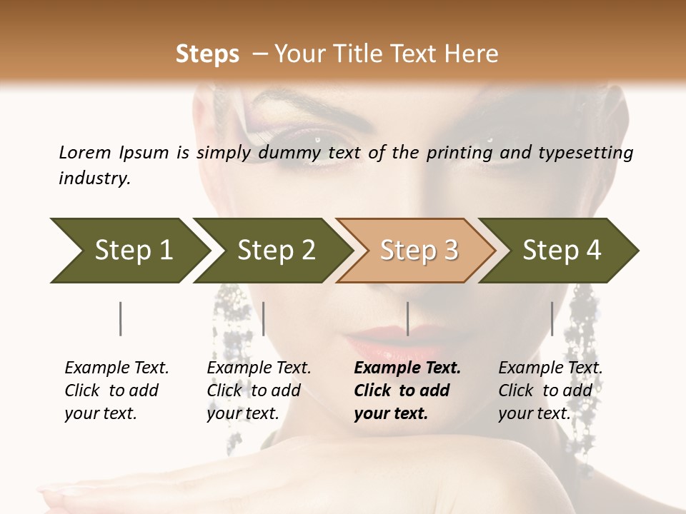 Creative Lips Body Art PowerPoint Template