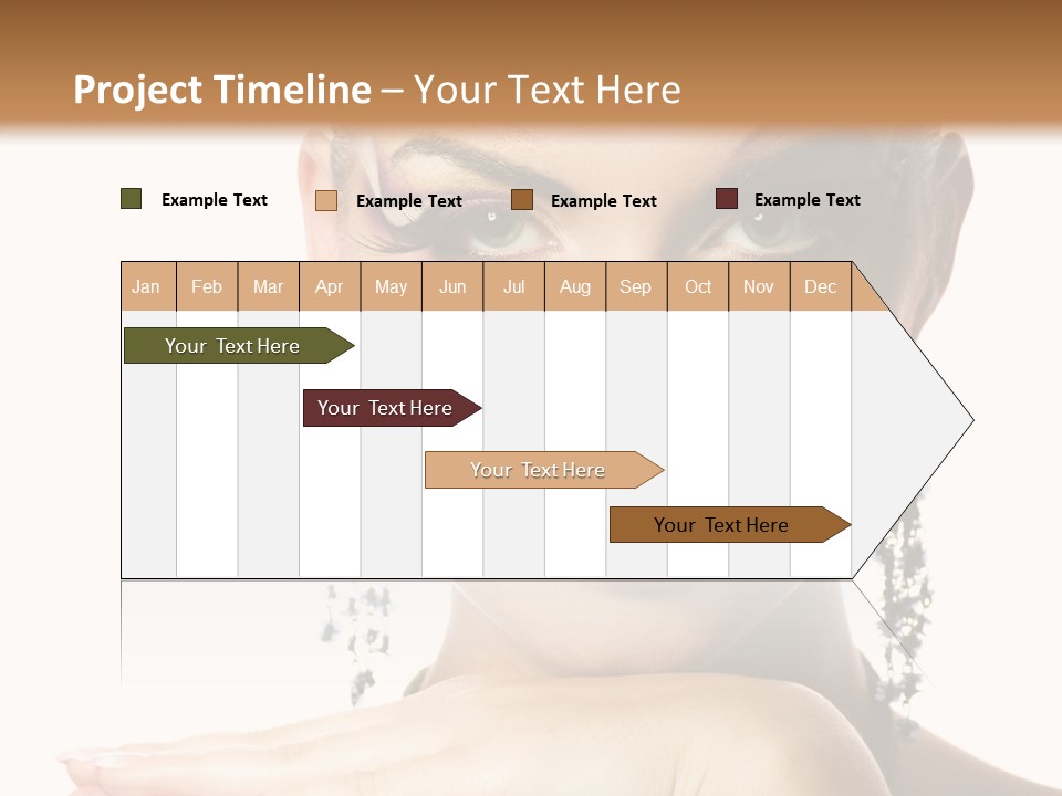 Creative Lips Body Art PowerPoint Template