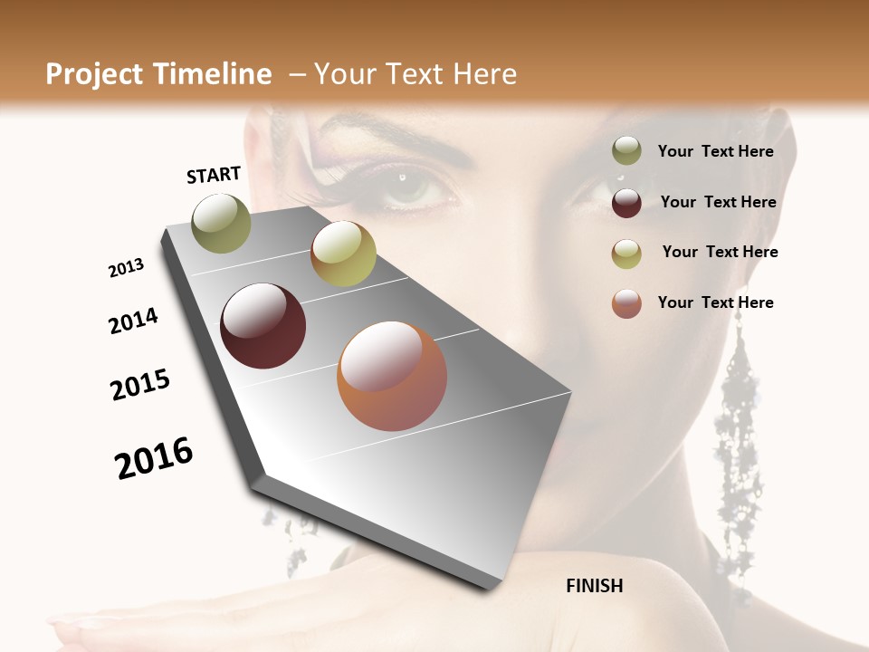 Creative Lips Body Art PowerPoint Template