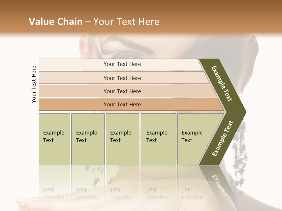 Creative Lips Body Art PowerPoint Template