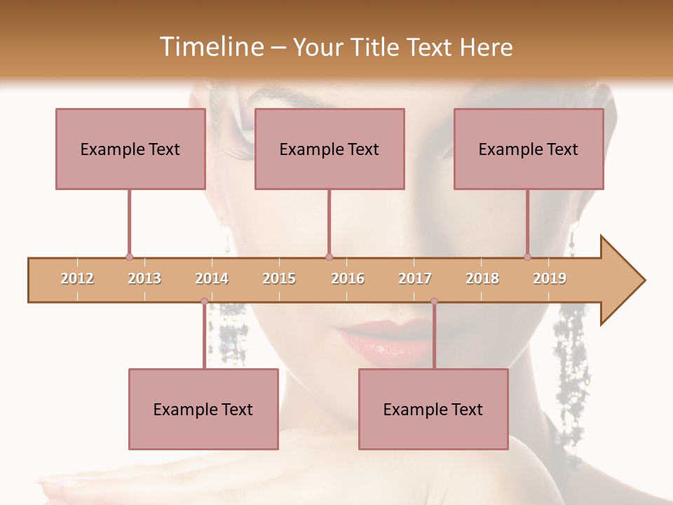 Creative Lips Body Art PowerPoint Template