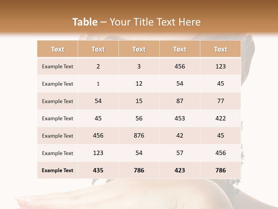 Creative Lips Body Art PowerPoint Template