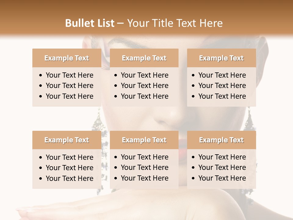 Creative Lips Body Art PowerPoint Template