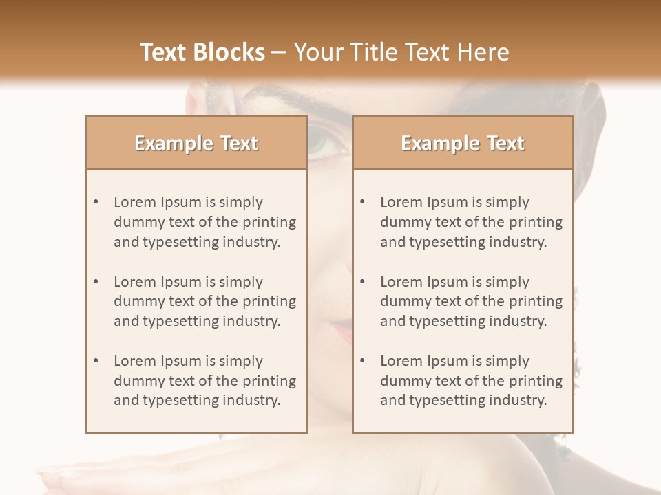 Creative Lips Body Art PowerPoint Template