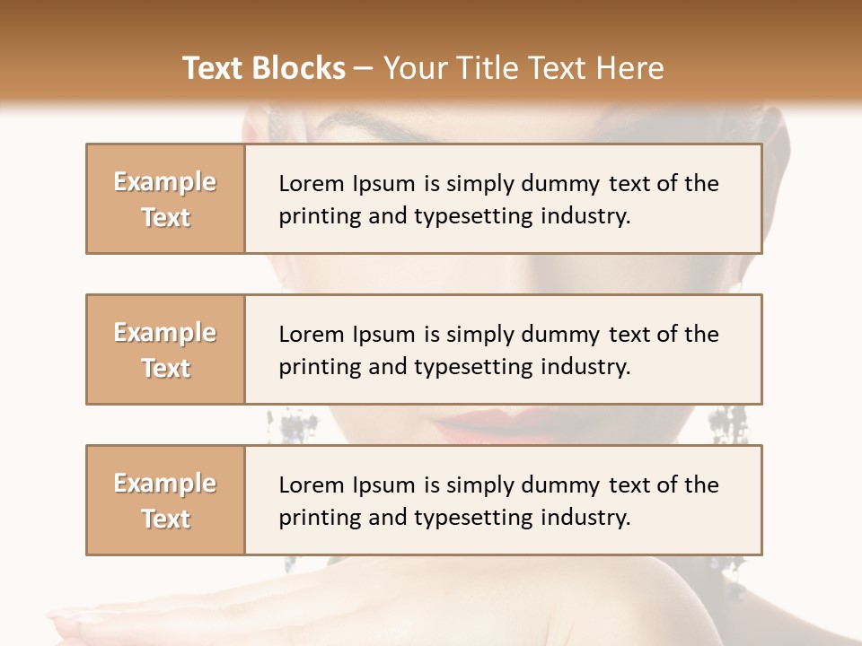 Creative Lips Body Art PowerPoint Template