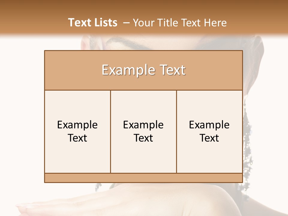 Creative Lips Body Art PowerPoint Template