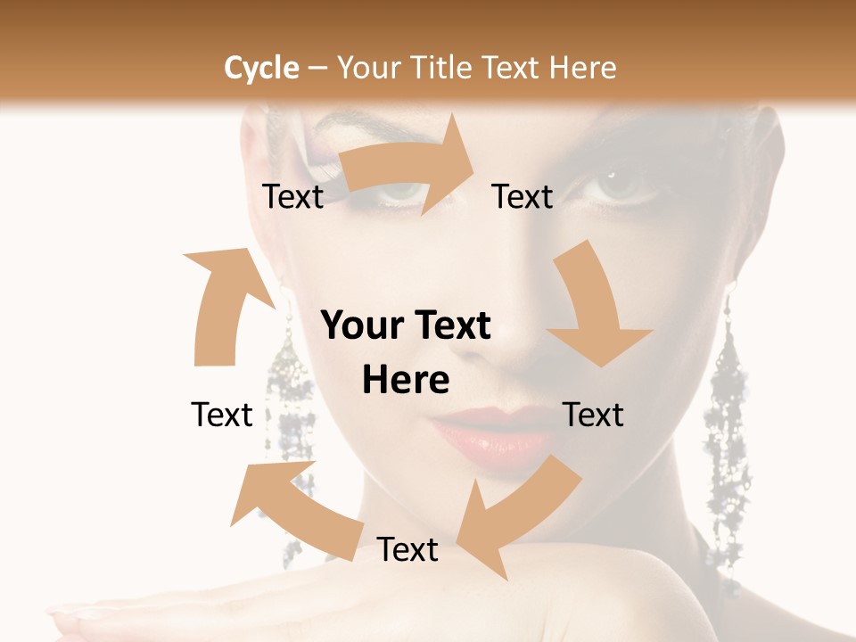 Creative Lips Body Art PowerPoint Template