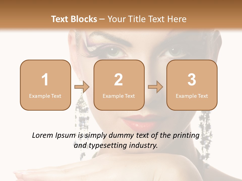 Creative Lips Body Art PowerPoint Template