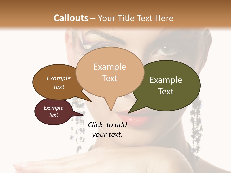 Creative Lips Body Art PowerPoint Template