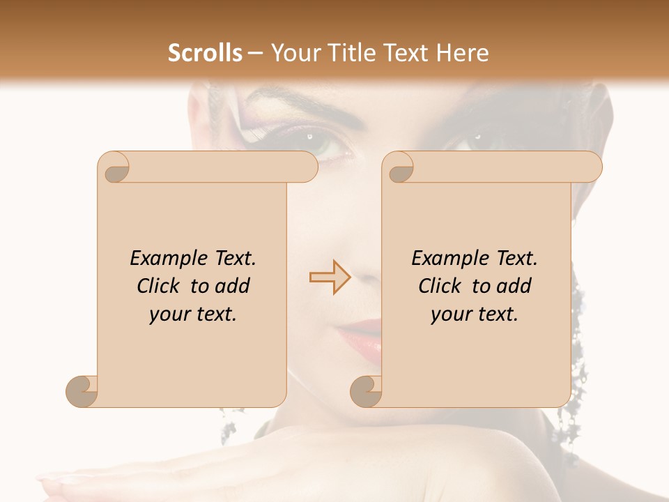 Creative Lips Body Art PowerPoint Template